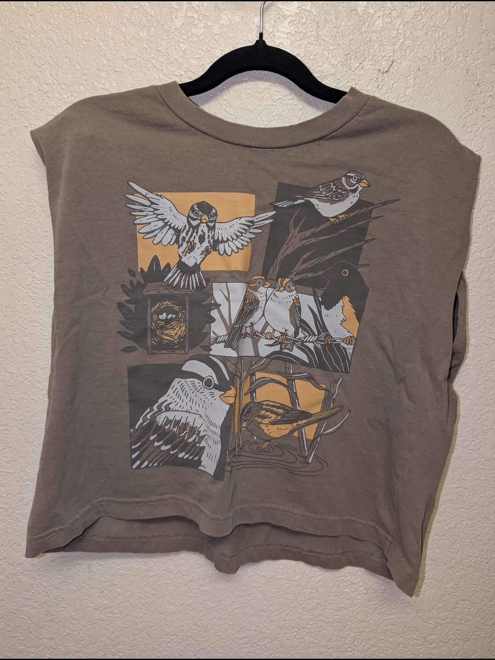 Bird Collective Sparrows Boxy Tank